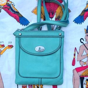 Fossil Turquoise Crossbody Bag